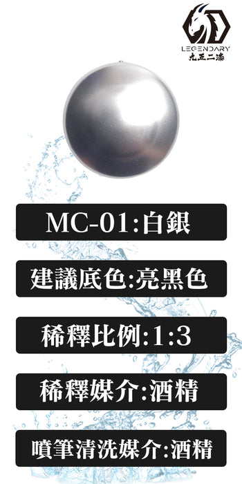 MC-01 Silver 20ML (Water Based) - Air Brush