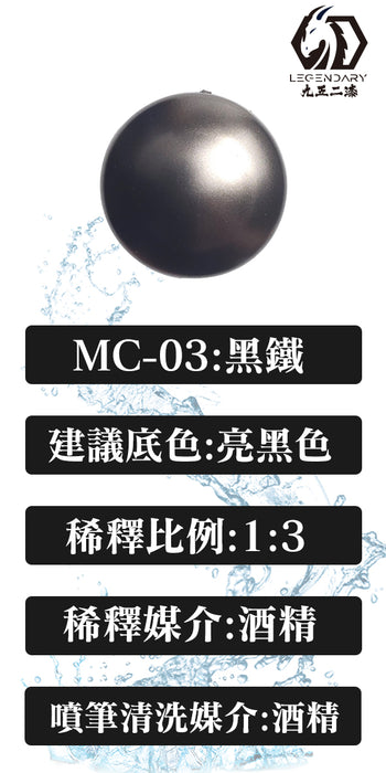 MC-03 Black Iron 20ML (Water Based) - Air Brush