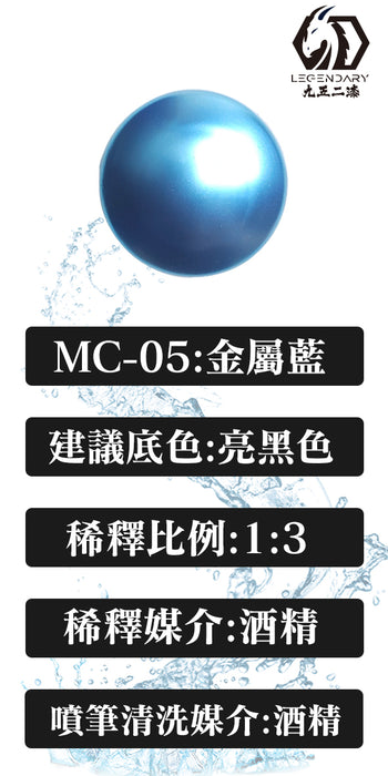 MC-05 Metallic Blue 20ML (Water Based) - Air Brush