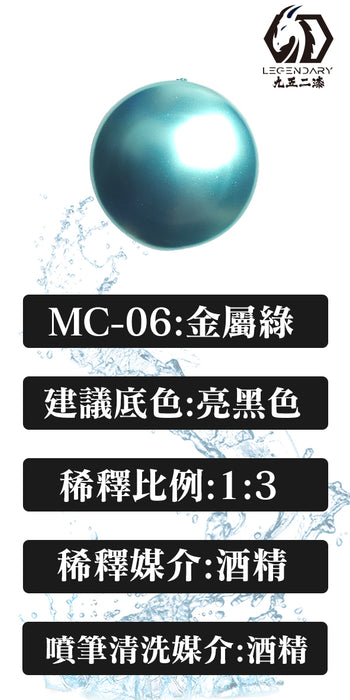 MC-06 Metallic Green 20ML (Water Based) - Air Brush