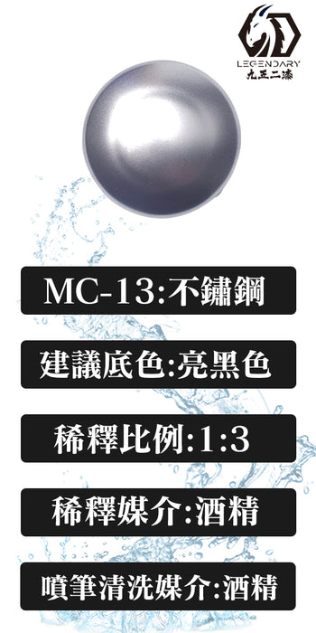 MC-13 Stainless Steel 20ML (Water Based) - Air Brush