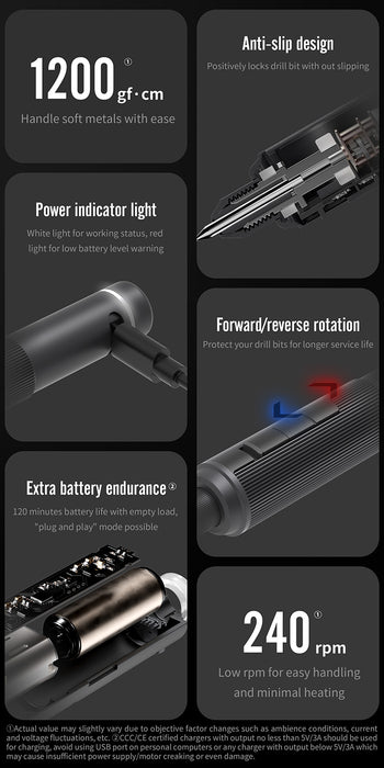 AT-ED02 Orbit Electric Drill - Grey