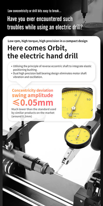 AT-ED02 Orbit Electric Drill - Grey