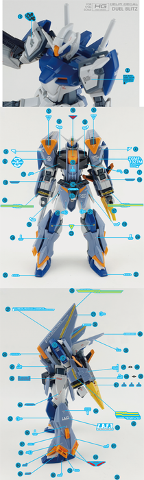 HG DUEL BLITZ WATER DECAL