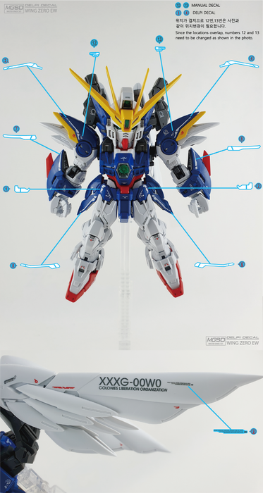 MGSD WING ZERO EW WATER DECAL