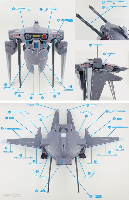 HG CAVALIER AIFRID WATER DECAL