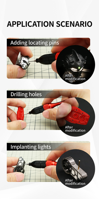 AT-SHD PRECISION ALUMINIUM ALLOY HAND DRILL SET