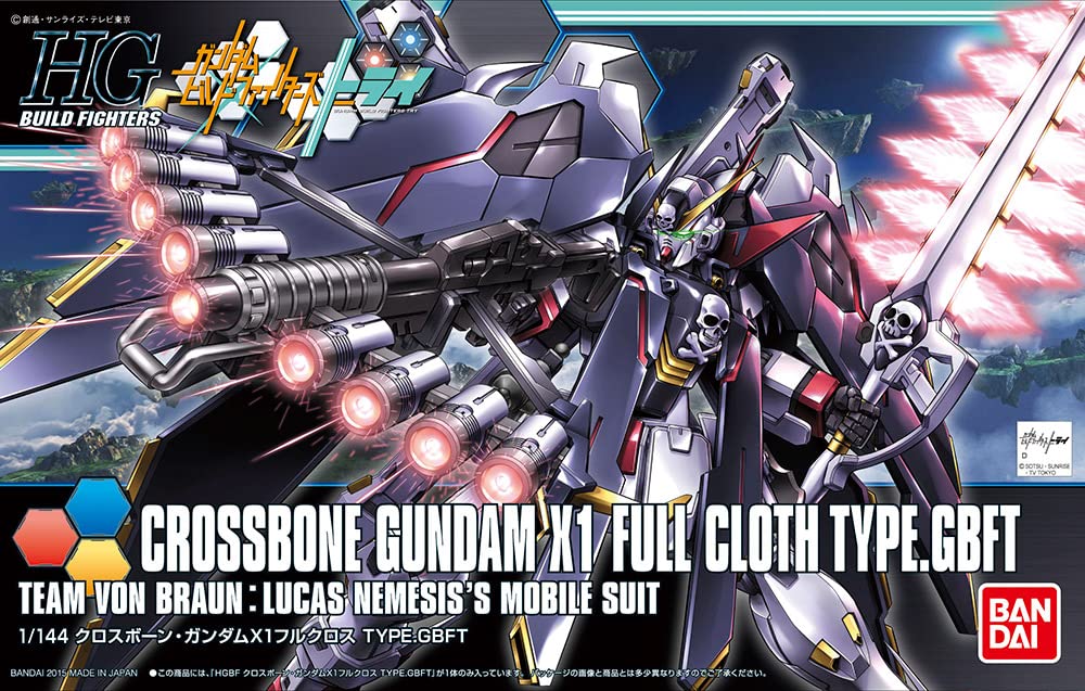 1/144 HGBF Crossbone Gundam X-1 Full Cloth Ver.GBF