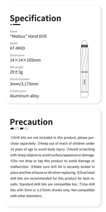 AT-MHD Mobius Hand Drill