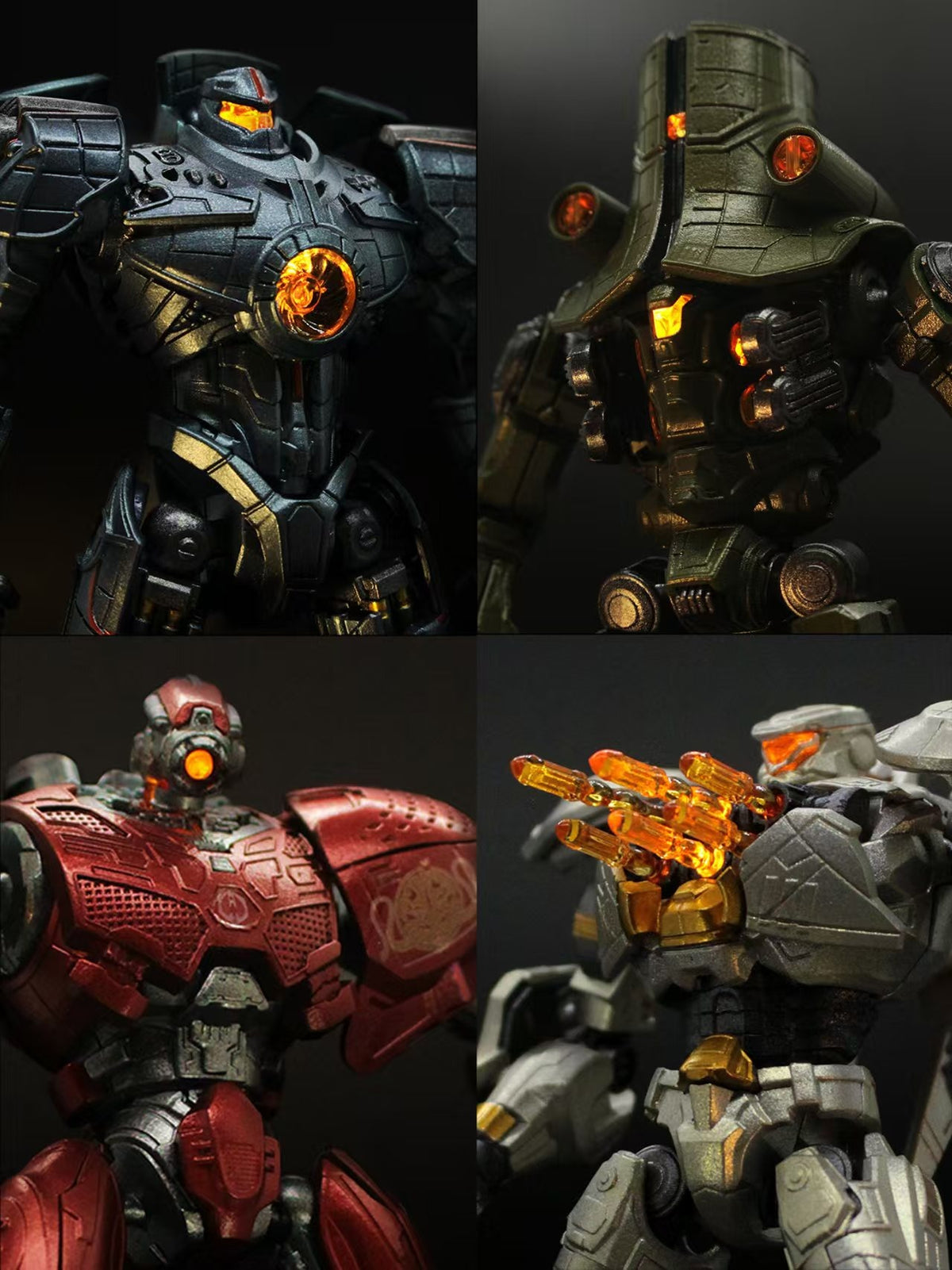 Pacific Rim Set of 4 ( Gypsy Danger Crimson Typhoon Cherno Alpha Eurek ...