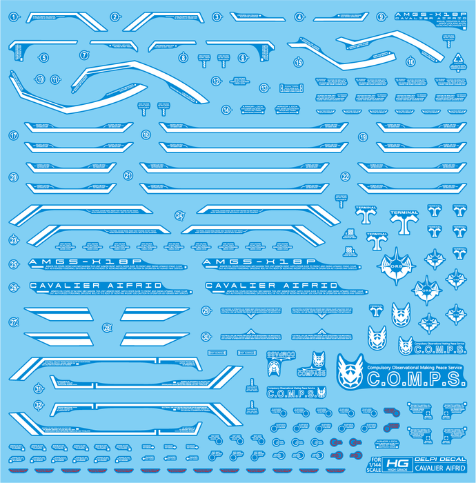 HG CAVALIER AIFRID WATER DECAL