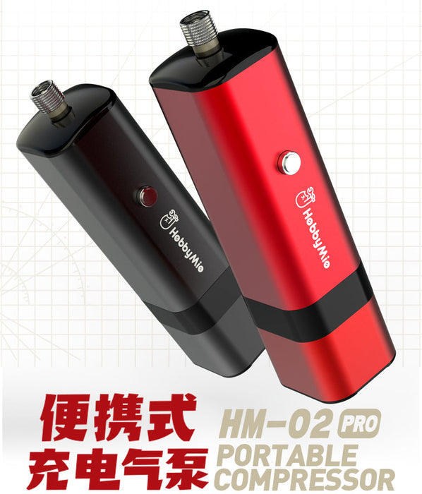 Hobby Mio HM-02 PRO Portable Desktop Compressor (Red)