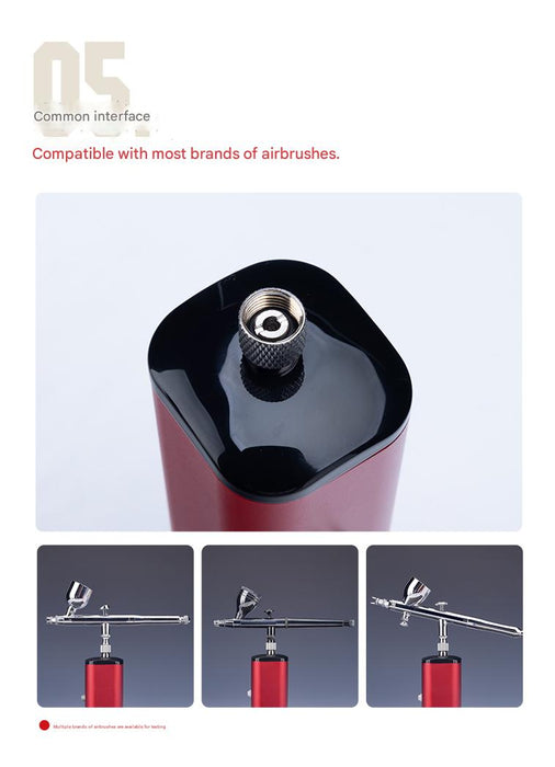 PT-AB Wash-Free Airbrush + Hobby MIO HM-02 Pro Set