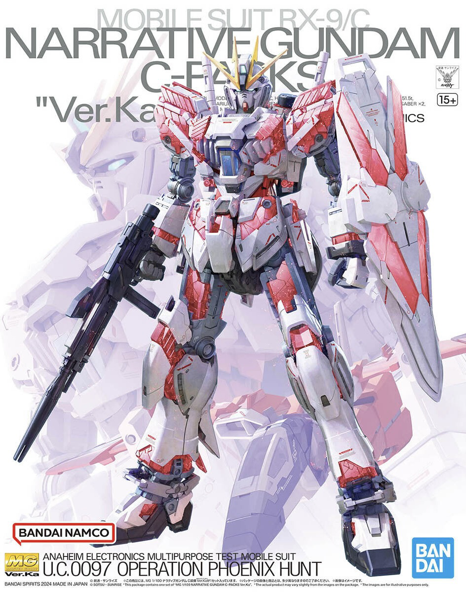 ロボット MG NARRATIVE GUNDAM C-PACKS Ver.Ka 1/100 MG Narrative Gundam C-Packs Ver. Ka — Ani Mecha