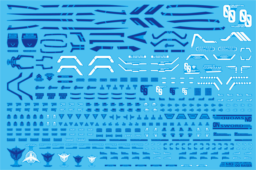 MG OO RAISER WATER DECAL — Ani Mecha