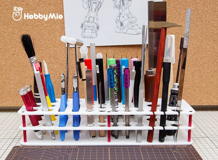 Hobby Mio Desktop Tool Storage Rack (White)