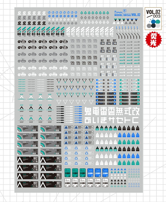 Model Caution VOL2-003 UV Water Decals