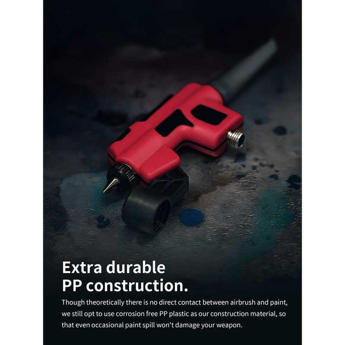 PT-AB Wash-Free Airbrush + Hobby MIO HM-02 Pro Set