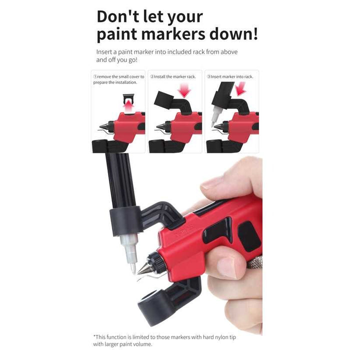 PT-AB Wash-Free Airbrush + Hobby MIO HM-02 Pro Set