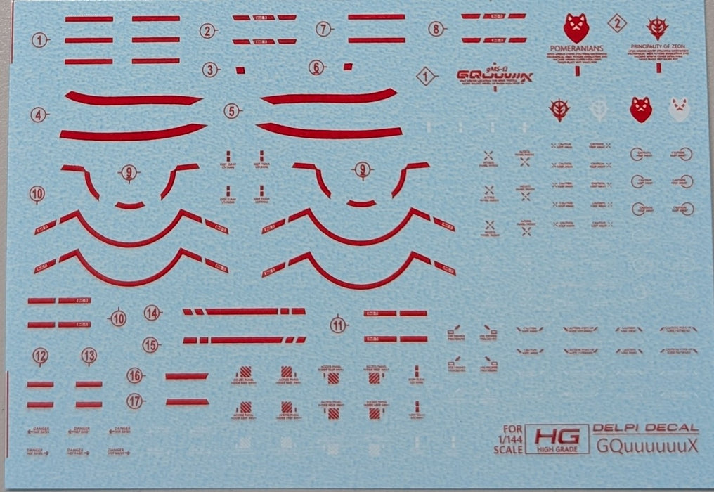 HG GQuuuuuuX WATER DECAL