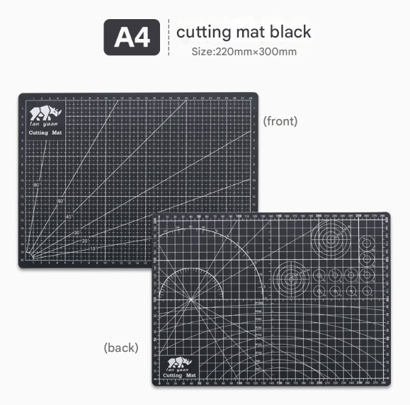 A4 Cutting Mat - Black