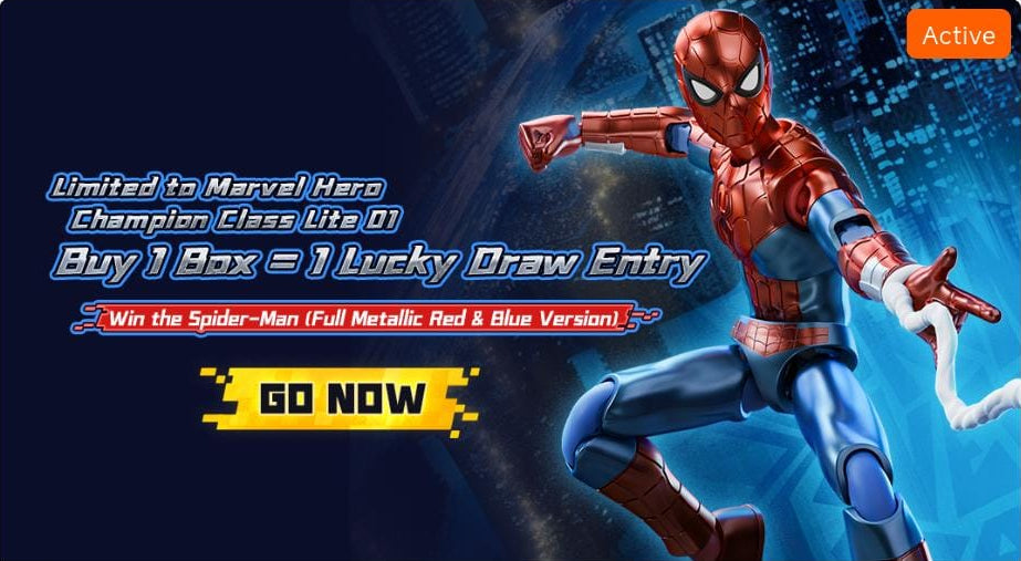 Spider-Man (Full Metallic Red & Blue Version) Lucky Draw