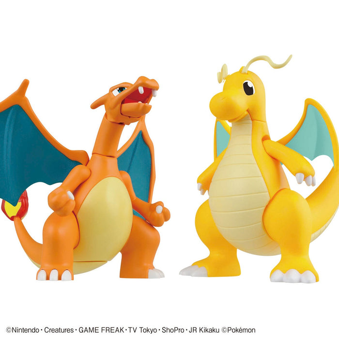 Pokemon Plamo Collection No.43 Select Series Charizard (Battle Ver.) & Dragonite VS Set