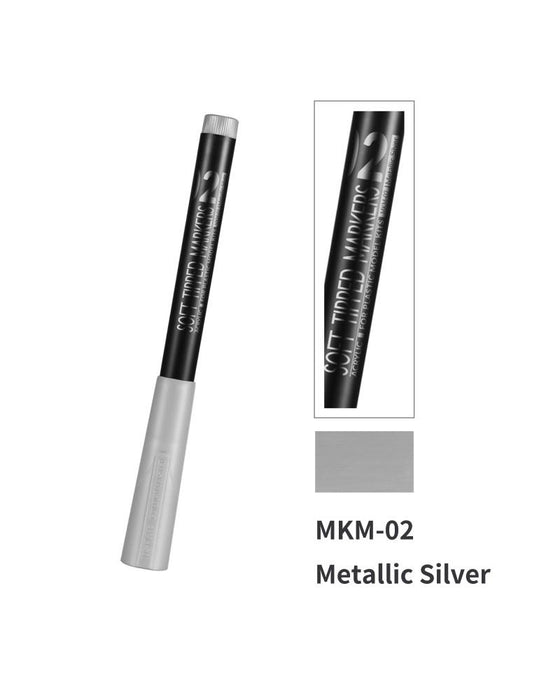 Dspiae Soft Tip Marker - MKM-02 Metallic Silver