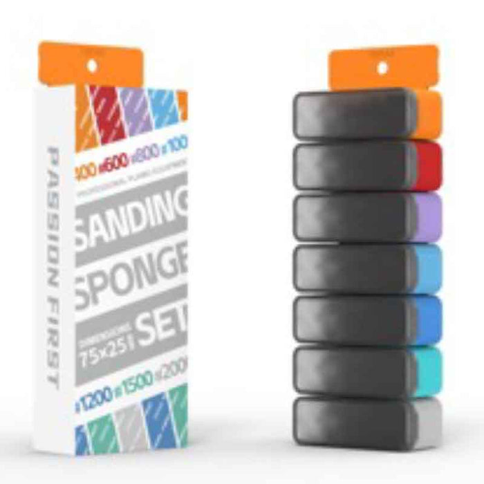 XSS-S01 Sanding Sponge Set (#400 #600 #800 #1000 #1200 #1500 #2000)