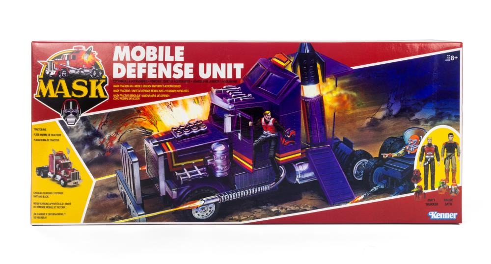 M.A.S.K. Mobile Defense Unit Vehicle with Matt Tracker & Bruce Sato Action Figures