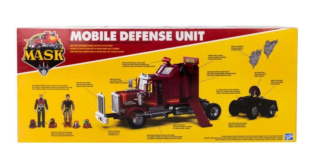 M.A.S.K. Mobile Defense Unit Vehicle with Matt Tracker & Bruce Sato Action Figures
