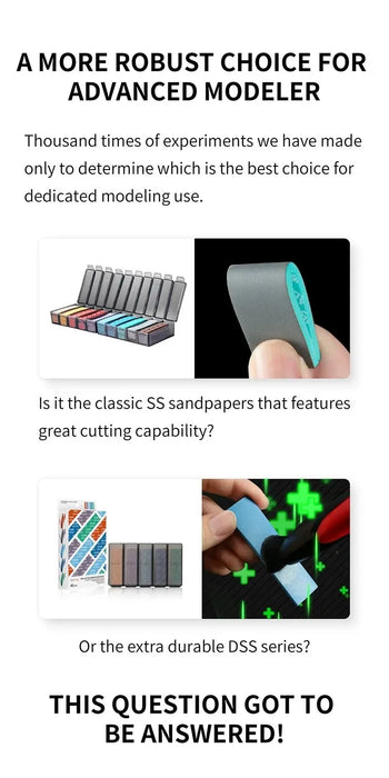 XSS-S01 Sanding Sponge Set (#400 #600 #800 #1000 #1200 #1500 #2000)