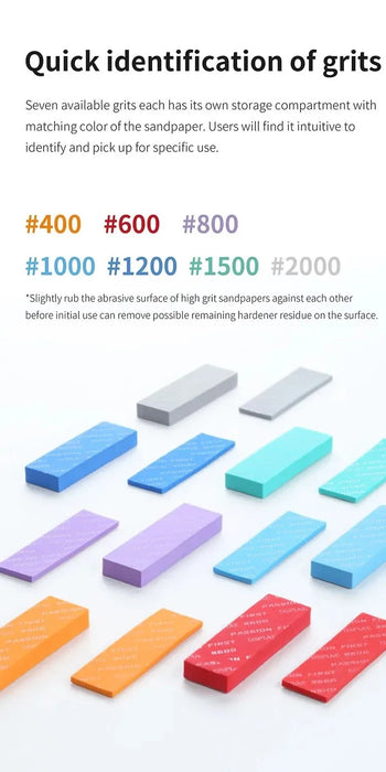 XSS-S01 Sanding Sponge Set (#400 #600 #800 #1000 #1200 #1500 #2000)