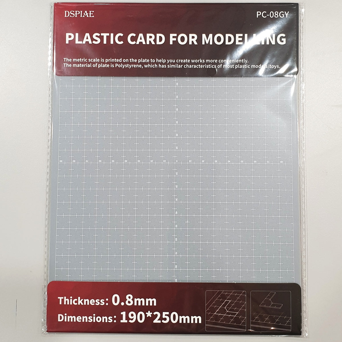 PC-08GY Plastic Card Pla Plate 0.8 mm — Ani Mecha