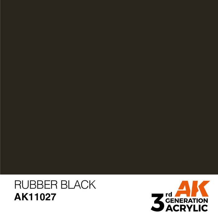 AK11027 Rubber Black 17ml