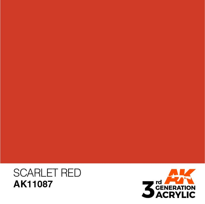 AK11087 Scarlet Red 17ml
