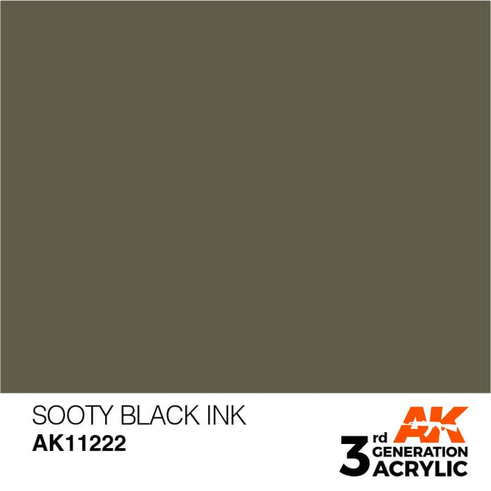 AK11222 Sooty Black INK 17ml