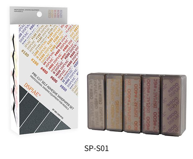 SP-S01 (150 pcs) Self Adhesive Sandpaper Set (#180 #280 #400 #600 #800)
