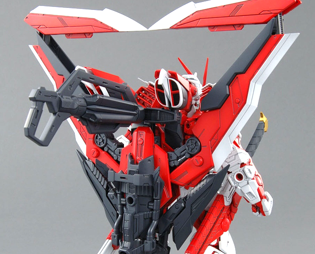 1/100 MG Gundam Astray Red Frame Lowe Guele's Customize Mobile Suit MBF-PO2KAI