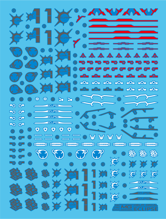 MG ECLIPSE WATER DECAL